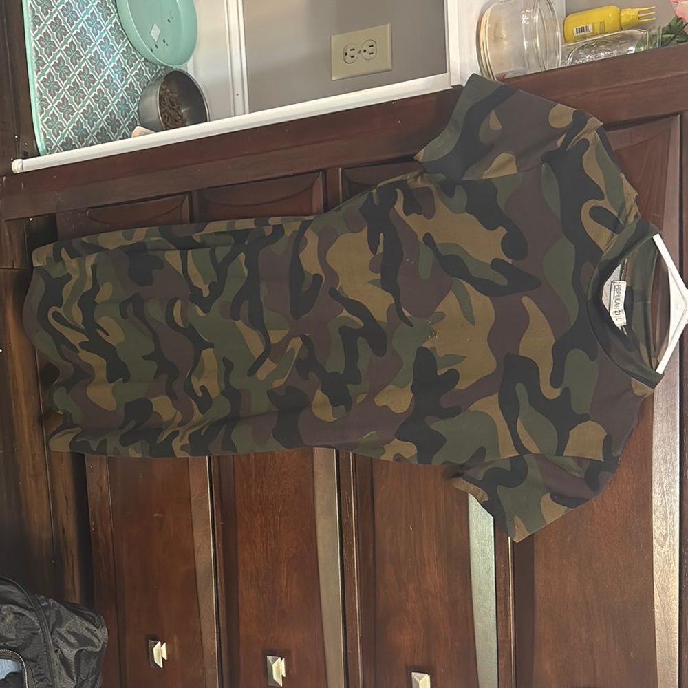 Camouflage T-Shirt Dress